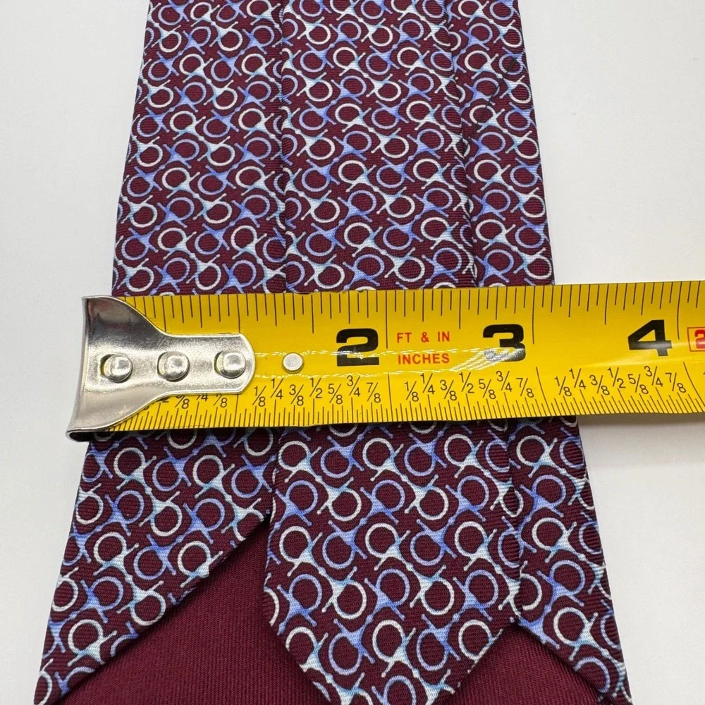 Brooks‎ Brothers Country Club Purple Horse Bit Geometric Pattern Silk Necktie
